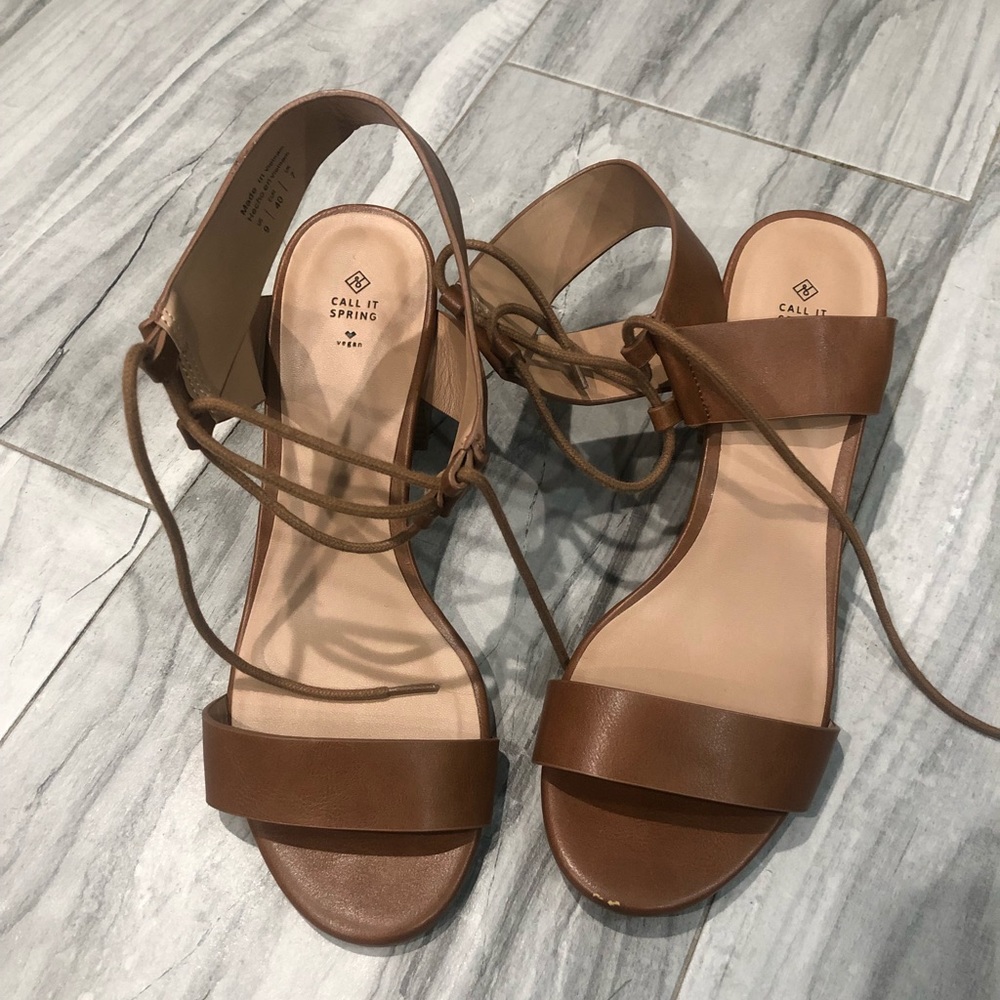 Brown Wedge Sandals